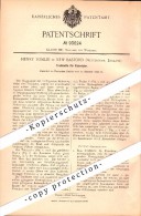 Original Patent - Henry Tomlin In New Basford , Nottingham , 1896 , Transmission Chain For Bicycles  !!! - Altri & Non Classificati