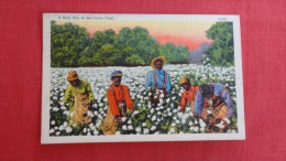 Black Americana Busy Day In Cotton Fields 1942 Cancel--1845 - Black Americana