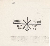 J1865 - Czechoslovakia (1945-79) Control Imprint Stamp Machine (R!): Liberec Exhibition Markets 14.7.-4.8.1963 - Proofs & Reprints