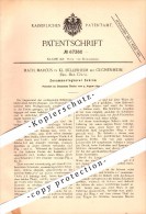 Original Patent - M. Marcus In Klein Büllesheim B. Kuchenheim / Euskirchen , 1892 , Zusammenlegbarer Schirm !!! - Euskirchen