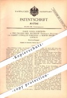 Original Patent - F. Roeckner In Two Waters Mill , Botmoor , 1892 , Paper Mill , North Kensington , London !!! - Hertfordshire