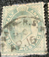 India 1902 King Edward VII 0.5a - Used - 1902-11  Edward VII