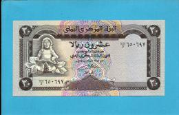 YEMEN ARAB REPUBLIC - 20 RIALS -  ND ( 1990 ) - P 26.b -  Sign. 8 - UNC. - Central Bank Of Yemen - 2 Scans - Yémen