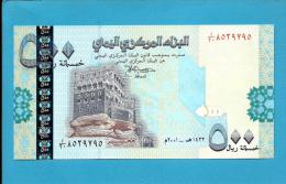 YEMEN ARAB REPUBLIC - 500 RIALS - 2001 - P 31 -  Sign. 10 - UNC. - Central Bank Of Yemen - 2 Scans - Jemen