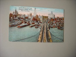ETATS UNIS NY NEW YORK CITY LOWER MANHATTAN FROM BROOKLYN BRIDGE TOWER - Brooklyn