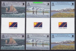 South Georgia 2000 Sir Ernest Shackleton 3v Gutter ** Mnh (22086) - Südgeorgien