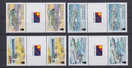 South Georgia 2001 Auxiliary Fleet 4v Gutter  ** Mnh (22090) - South Georgia