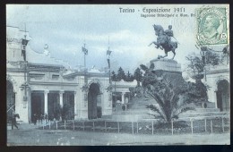 Cpa D´ Italie Torino Esposizione 1911 Ingresso Principale E Mon . ...  FRM 10 - Exhibitions