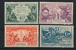 SENEGAL  1931  YT   110 A 113  *  TB  ---ET OUI  ENCORE LE MOINS CHER !!! - Neufs