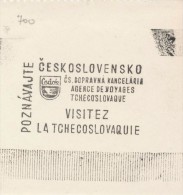 J1927 - Czechoslovakia (1945-79) Control Imprint Stamp Machine (R!): Discover Czechoslovakia; Cedok - Cz. Traffic Office - Proofs & Reprints