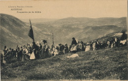 Asturias  Procesion En La Aldea  Libreria Escolar Oviedo  Hauser Y Menet - Asturias (Oviedo)