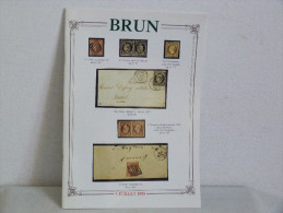 CATALOGUE  DE VENTES SUR OFFRES     "  BRUN  " - Catalogi Van Veilinghuizen