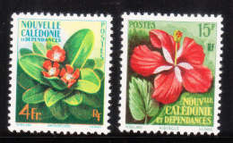 New Caledonia 1958 Flower Issue 2v Flowers MNH - Neufs