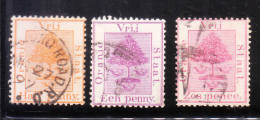 Orange River Colony 1868-1900 Orange Tree 3v Used - Oranje Vrijstaat (1868-1909)