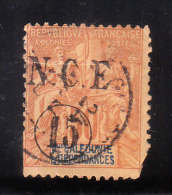 New Caledonia 1900-01 Surcharged 15c On 30c Used - Oblitérés