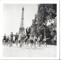CP LES JARDINS DU CHAMPS DE MARS ( 1944 ) Photo Robert DOISNEAU / RAPHO ( PARIS Tour Eiffel Enfants  ) - Doisneau