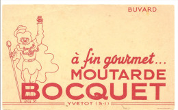 Buvard BOCQUET Moutarde BOCQUET à La Fin Gourmet Moutarde BOCQUET à YVETOT Seine Inférieure - Senape