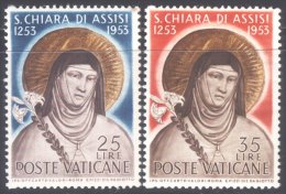 VATICANE - SANTA  CHIARA Di ASSIS - **MNH - 1953 - Theologians