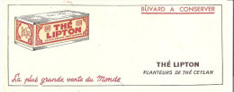 Buvard Thé LIPTON La Plus Grande Vente Du Monde Thé LIPTON PLANTEURS DE THE CEYLAN - Café & Té