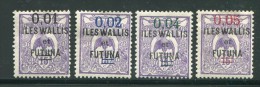 WALLIS ET FUTUNA- Taxe Y&T N°26 à 29- Neufs Avec Charnière * - Segnatasse