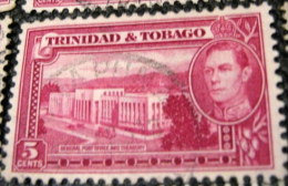 Trinidad And Tobago 1938 General Post Office And Treasury 5c - Used - Trinité & Tobago (...-1961)