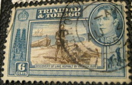 Trinidad And Tobago 1938 Discovery Of Lake Asphalt By Raleigh 6c - Used - Trinidad & Tobago (...-1961)