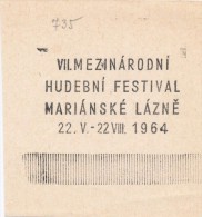 J1991 - Czechoslovakia (1945-79) Control Imprint Stamp Machine (R!): VII. International Music Festival Marianske Lazne - Termalismo