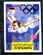YEMEN  N°  * *  NON DENTELE   Jo 1972  Natation - Swimming