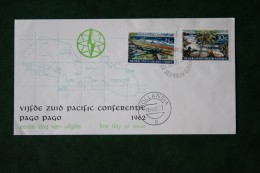 DUTCH NEW GUINEA 1962 FDC E10 5th SOUTH PACIFIC CONFERENCE, PAGO PAGO - Netherlands New Guinea