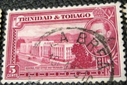 Trinidad And Tobago 1938 General Post Office And Treasury 5c - Used - Trinidad & Tobago (...-1961)