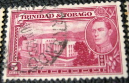 Trinidad And Tobago 1938 General Post Office And Treasury 5c - Used - Trinidad & Tobago (...-1961)