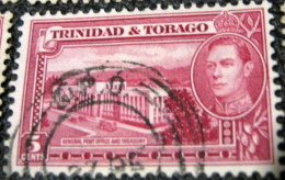 Trinidad And Tobago 1938 General Post Office And Treasury 5c - Used - Trinidad & Tobago (...-1961)