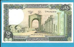 LEBANON - 250 LIVRES - 1988 - P 67.e - UNC. - 2 Scans - Lebanon