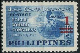 AS3647 Philippines 1960 Map Overprint 1v MLH - Geography