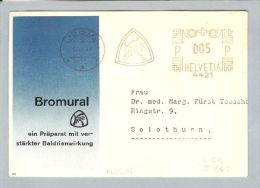 Motiv Medizin Medikament 1947-09-17 Werbek. Frei-O Bromural - Postage Meters