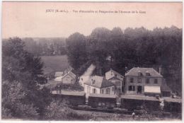 JOUY - Vue D'ensemble Et Perspective De L'Avenue De La Gare -ed. Saillant - Jouy