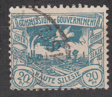 Upper Silesia   Scott No  20   Used    Year 1920 - Silésie