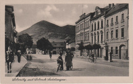 AK Lovosice Lobositz Strasse Mit Lobosch Lovos Tankstelle Gasthaus ? Bei Leitmeritz Litomerice Aussig Usti Tschernosek - Sudeten