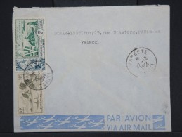 FRANCE-OCEANIE-Enveloppe De Papeete Pour La France En 1954  Aff Trés Plaisant à Voir     P5924 - Brieven En Documenten