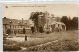 POST CARD ENGLAND DEVON FOUNDATIONS OF THE ABBEY CHURCH BUCKFAST 1906 - Other & Unclassified