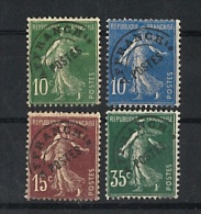 FRANCE PREO  SEMEUSE N°  51-52 -53-63 SG - 1953-1960