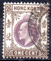 HONG KONG 1903 King Edward VII - 1c Brown  FU - Usati