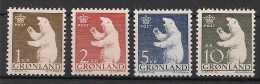 Danemark, Danmark. Groenland. Gronland. 4 Timbres De 1963. Neufs ** - Ongebruikt