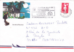 974 Saint-Denis Messageries 1990 - Flamme  Conduite Accompagnée Auto-écoles - Réunion - - Storia Postale