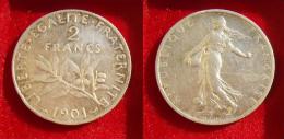 2 Francs Semeuse Argent 1901 TOP QUALITE - I. 2 Francs