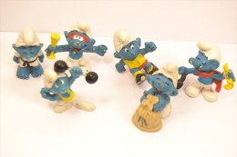 Lot Figurines Schtroumpfs Années 1980. PEYO W. GERMANY - I Puffi