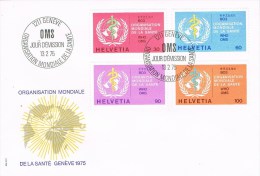 13156. Carta F.D.C. GENEVE (Suisse) 1975. OMS Organisation Mondiale Du Santé - OMS
