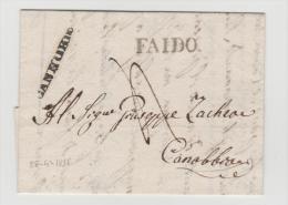 CH025a - SCHWEIZ -/Brief Ex  FAIDO - Canobio 1836 - ...-1845 Precursores