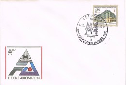 13162. Carta Entero Postal LEIPZIG (Alrmania DDR) 1990. Leipziger Messe - Postkarten - Gebraucht