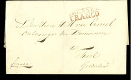 BRIEFOMSLAG * Uit BRUSSEL FRANCO Naar THIEL TIEL GELDERLAND (9811j) - Lettres & Documents